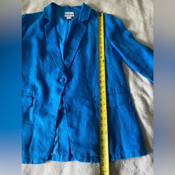 Vibrant Blue Women's Blazer - Picture 7 of 7